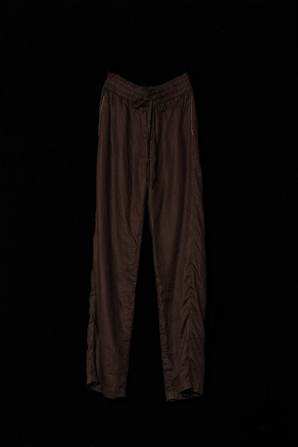 MUTEDANCE linen elastic waist pants MD24SS133